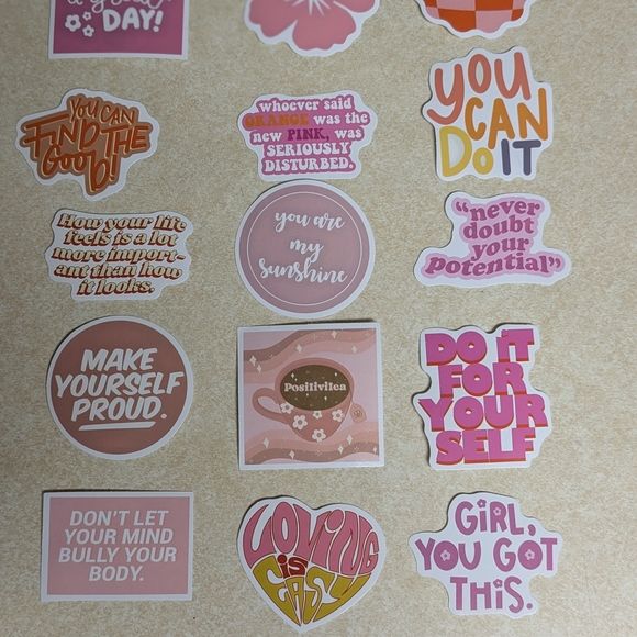 Inspirational Sticker Set - Picture 4 of 4